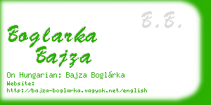 boglarka bajza business card